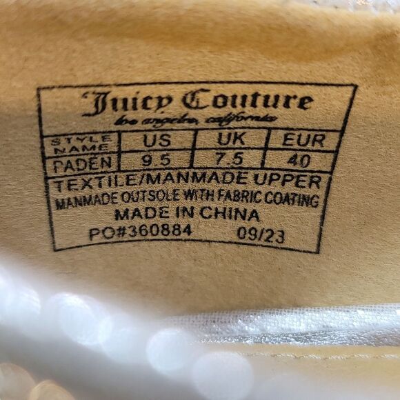 BRAND NEW JUICY COUTURE JEWEL STUDDED D'ORSAY POINTED TOE SLIP-ON FLAT S… - Picture 15 of 15